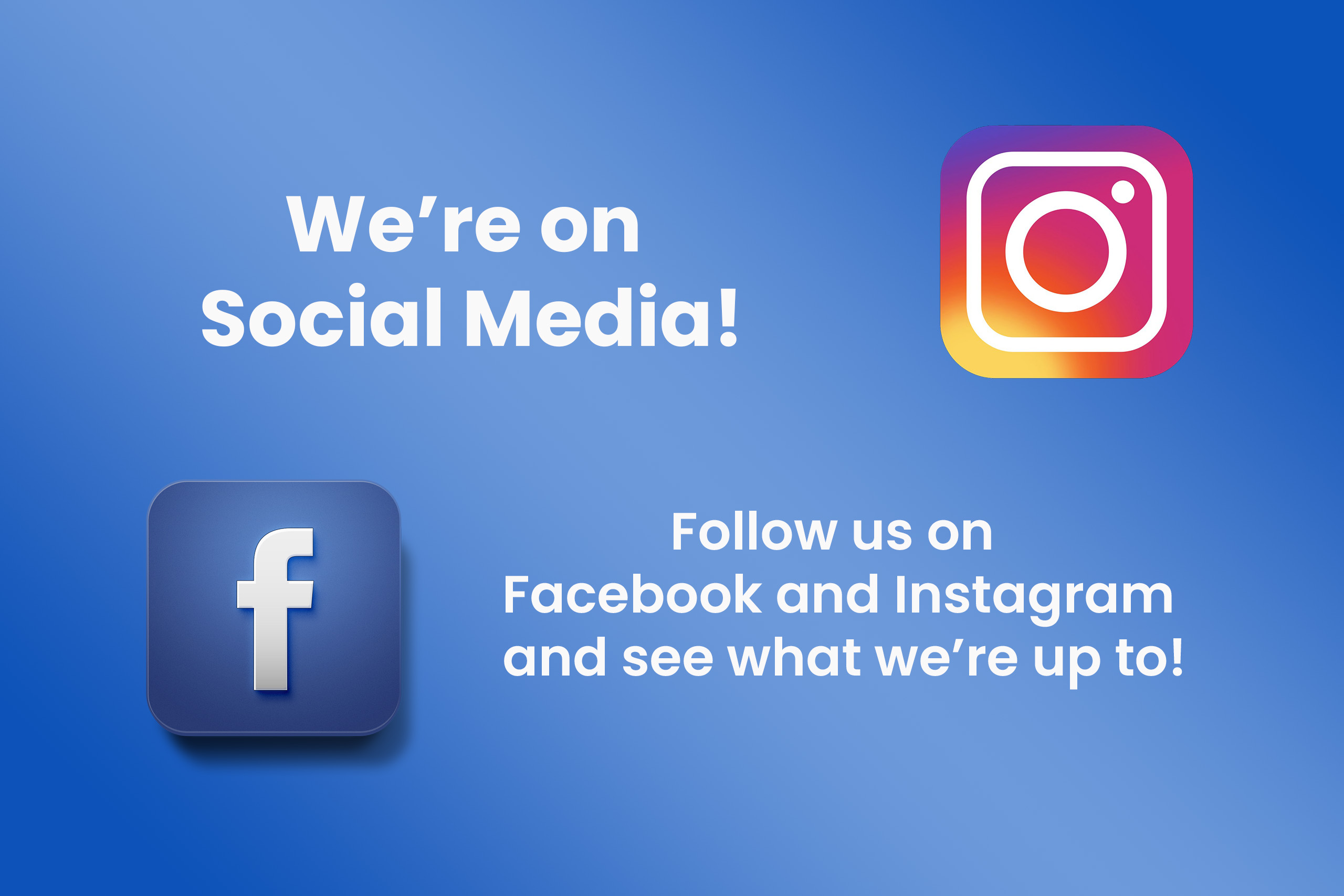 We are on Social Media!
